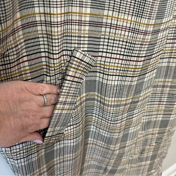 Zara Lightweight Plaid Check Jacket Coat - Picture 8 of 11